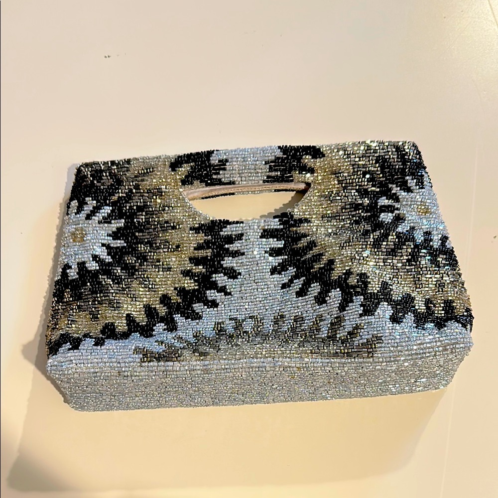 Tiana Beaded Clutch/Small Tote